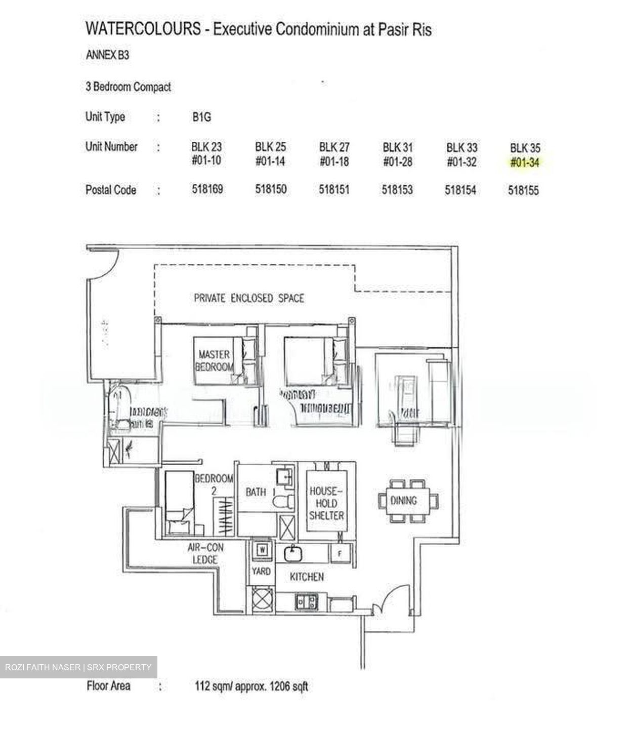 Watercolours (D18), Condominium #639537421